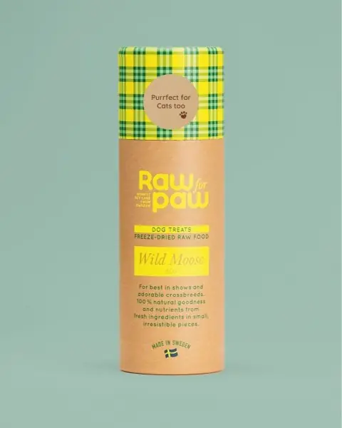 Popularny RAW for PAW WILD Moose łoś - liofilizowane przysmaki 45g