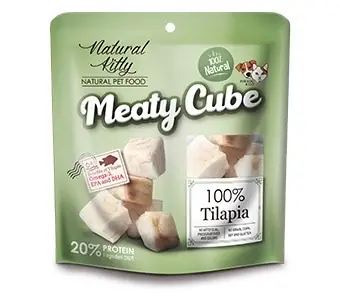 Natural Kitty Meaty Cube kostki z tilapii - przysmak dla kota 50g Cena promocyjna