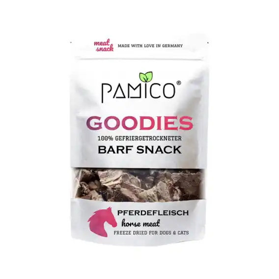 Zamów teraz Pamico Goodies Mięso konia liofilizowane przysmak 50g