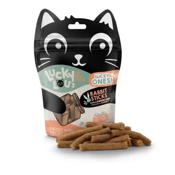 Tani Lucky Lou Lucky Ones Sticks Kurczak i królik - przysmak dla kota 50g