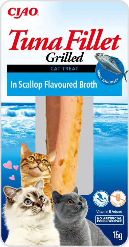 Inaba Ciao Tuna Fillet in Scallop Flavoured Broth filet z tuńczyka 15g Oferta limitowana