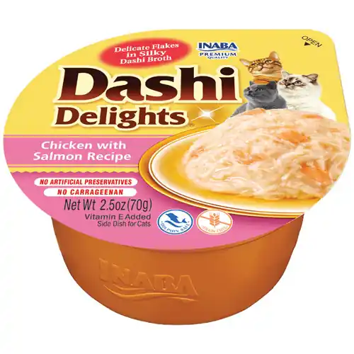 Inaba Dashi Delights kurczak i łosoś - karma uzupełniająca dla kota 70g Cena promocyjna
