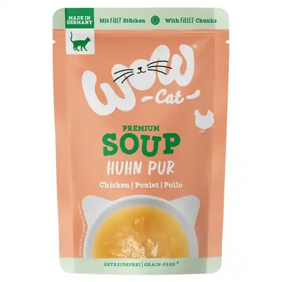 Wyprzedaż WOW CAT Premium Soup Huhn - zupa dla kota z kurczakiem 40g