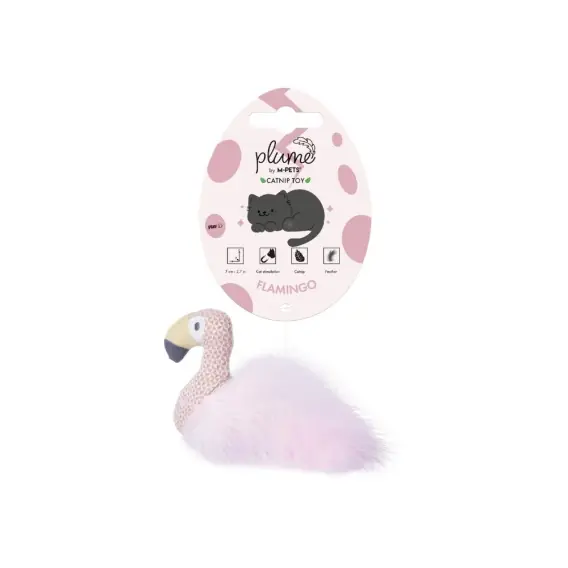 Wybór klientów M-PETS PLUME catnip Flamingo - zabawka dla kota z kocimiętką