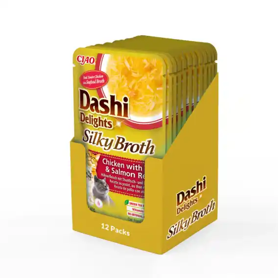Niska cena Zestaw Inaba Dashi Delights Silky Broth Chicken Tuna Salmon 12x40g