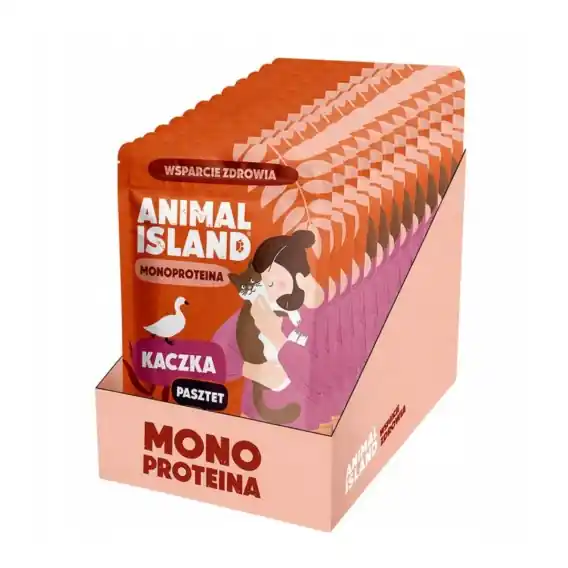 Wysoka jakość Animal Island Kaczka zestaw 10x100g - karma mokra dla kota monobiałkowa pasztet