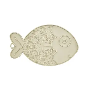 Bezpieczna płatność Fiboo Fishka beżowa - mata do lizania dla kota spowalniająca jedzenie