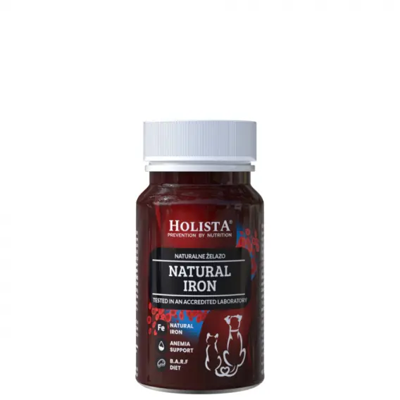 Obniżka ceny Holista Naturalne żelazo dla psa i kota Hemoglobina 90 tabletek
