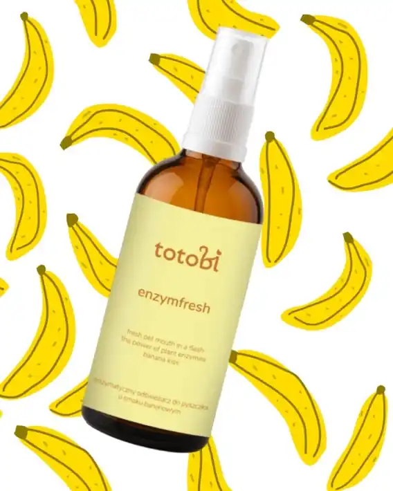 Oferta Totobi Enzymfresh Banana Kiss - enzymatyczny odświeżacz do pyszczka dla psa i kota o smaku banana 100ml