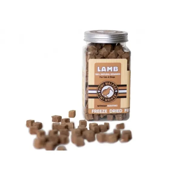 Obniżka ceny Kiwi Walker Snacks Lamb jagnięcina - liofilizowane przysmaki dla kota 90g