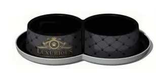 Yarro Luxurious Trendy Miska podwójna 2x350ml Hit sprzedaży