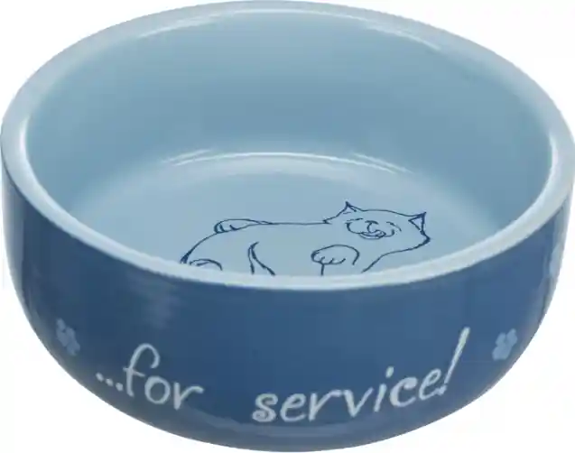 Darmowy zwrot Trixie Thanks for Service Miska ceramiczne dla kota
