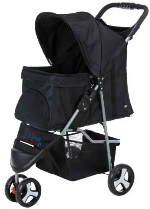 Trixie wózek dla zwierząt 33×55×53cm do 15kg Łatwy zwrot