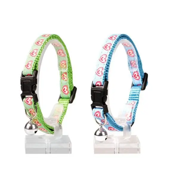 Duvo+ obroża dla kota w serduszka z dzwonkiem 20-30cm Oferta czasowa