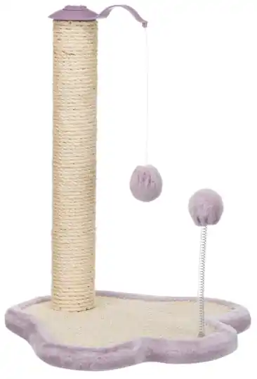 Zniżka Trixie Junior Łapka drapak stojący z sizalu liliowy 50cm