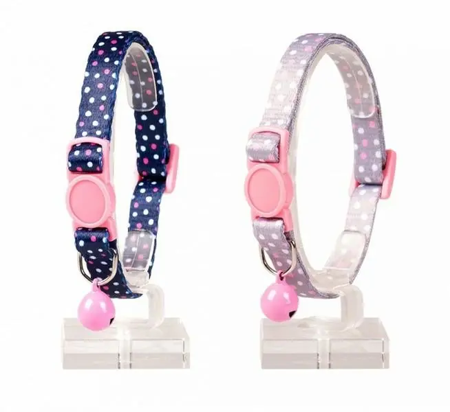 DUVO+ Obroża Dla Kota w Kropki z Dzwonkiem 20-30cm/10mm Tani