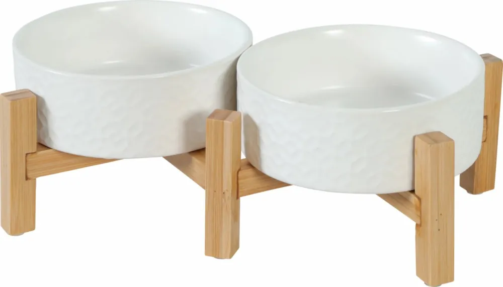 Zolux Keramo Duo miski ceramiczne dla psa lub kota białe Niska cena
