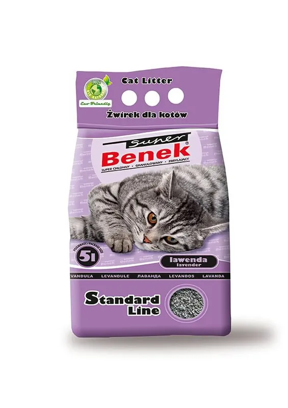 Ostatnie sztuki Super Benek Standard Line Lawenda żwirek dla kota