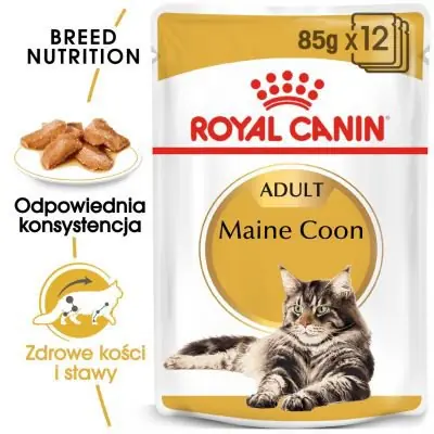 Tylko dziś Royal Canin Maine Coon karma mokra w sosie dla kotów dorosłych rasy maine coon saszetka 85g