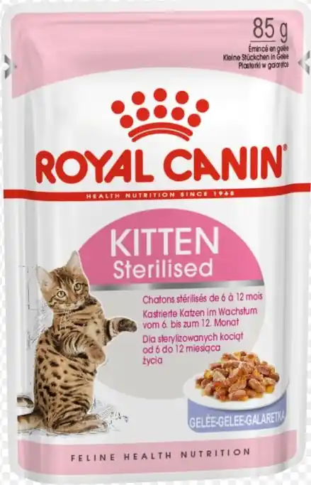 Hit cenowy Royal Canin Kitten Sterilised karma mokra dla sterylizowanych kociąt do 12 miesiąca życia saszetka 85g