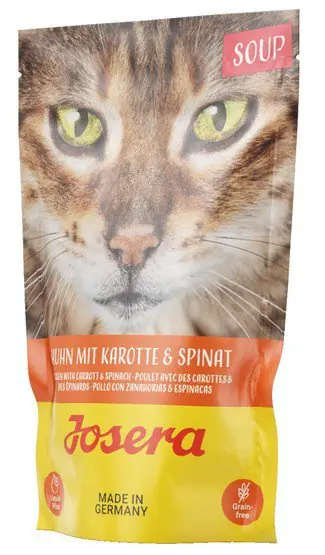 Josera Zupa Kurczak z marchewką i szpinakiem saszetka dla kota 70g Nowy