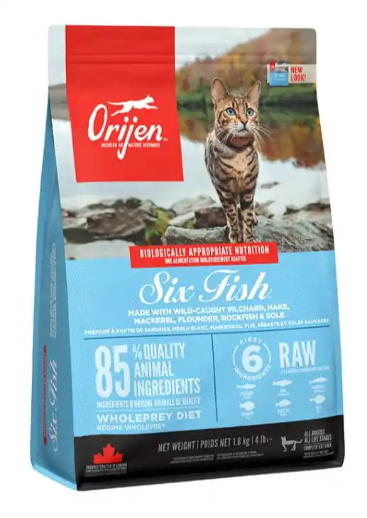 Orijen 6 Fish Cat bezglutenowa karma na bazie ryb dla kotów Kup online