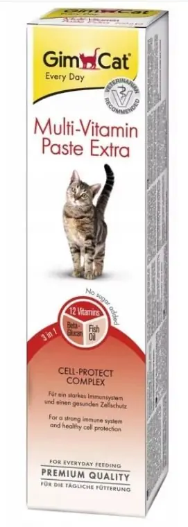 Hit cenowy GimCat Multi-Vitamin Extra pasta dla kota 12 witamin niezbędnych dla silnego układu odpornościowego