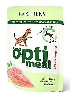 Wybór klientów Optimeal Kitten z kurczakiem saszetka 85g