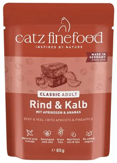Hit cenowy Catz Finefood NO.7 z bezzbożową recepturą cielęcina z wołowiną dla kota