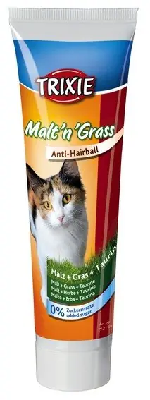 Najlepsza cena Trixie Cat Malt‘n‘Grass Anti-Hairball pasta odkłaczająca z kocią trawką i tauryną 100g