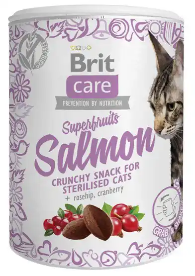 Brit Care Superfruits Salmon bezzbożowy przysmak z łososiem dla kotów 100g Ostatnia szansa