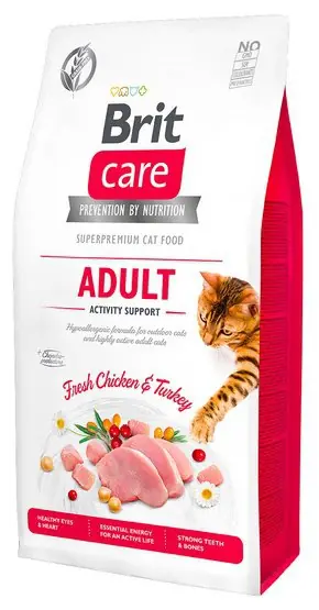 Oferta czasowa Brit Care Cat Grain Free Adult Activity Support dla kotów wychodzących na zewnątrz i aktywnych
