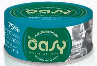 Oasy More Love Cat Adult 75% tuńczyka i białej ryby puszka w bulionie 70g Tylko dziś