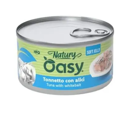 Oasy Natury Cat Adult Tuńczyk z młodymi sardynkami 50% naturalnego mięsa w galaretce 85g Promocja