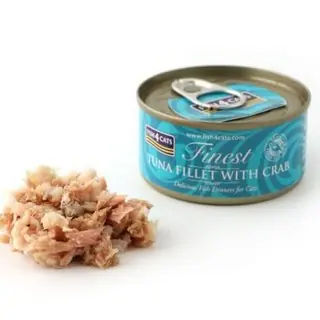 Fish4Cats Finest filet z Tuńczyka z Kałamarnicą kawałki w sosie rybnym bez zbóż 70g Obniżka ceny