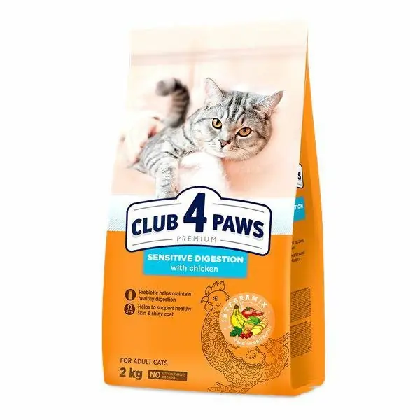 Club4Paws Cat Adult Sensitive Digestion karma dla wrażliwych dorosłych kotów Ograniczona ilość