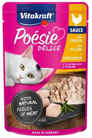 Wyjątkowa oferta Vitakraft Poesie Deli Adult saszetka dla kota w sosie 85g