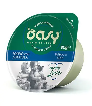 Oasy Kot More Love Cup Tuńczyk i sola kubek w naturalnym sosie 80g Wybór klientów