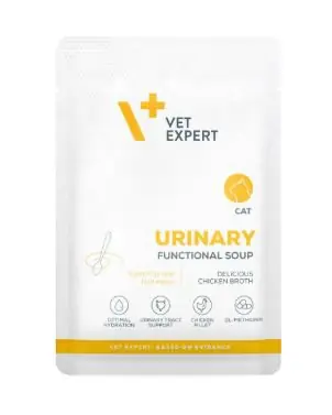 Vet Expert 4T Diet Urinary Cat Functional Soup bulion nawadniający dla kotów z problemami układu moczowego saszetka 40g Bezpieczne zakupy