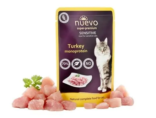 Oferta limitowana Nuevo Sensitive z inykiem saszetka dla kotów dorosłych bez dodatku zbóż i glutenu 85g