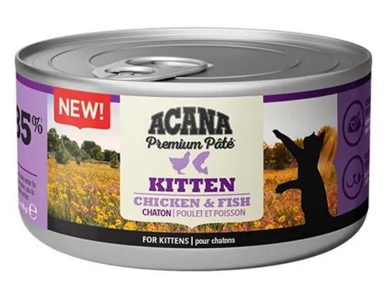 Obniżka ceny Acana Cat Premium Pate Kitten Chicken & Fish puszka dla kociąt bez zbóż 85g
