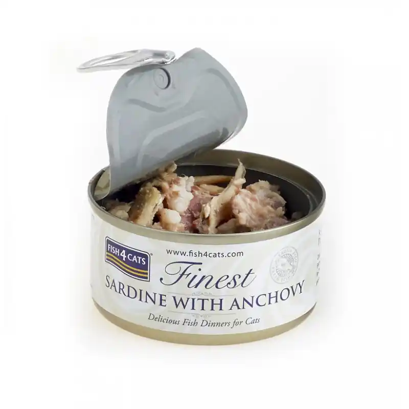 Bestseller Fish4Cats Sardynka z Anchois 70% miesa bez zbóż puszka 80g w sosie