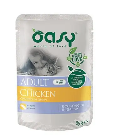 Oasy Lifestage Adult Kawałki w sosie saszetka 85g Tani