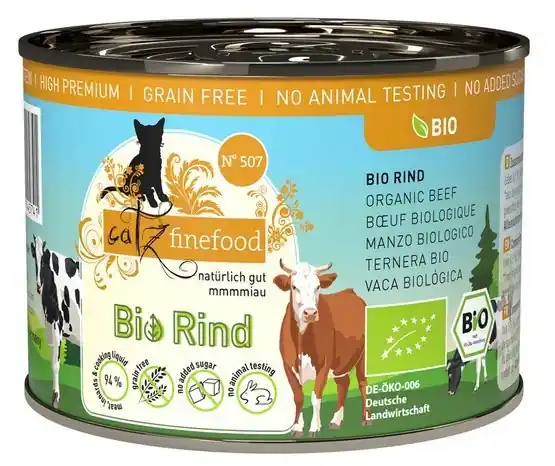 Catz Finefood Bio N.507 Wołowina puszka 200g Wysoka jakość