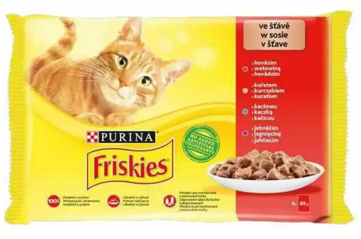 Friskies Mix mięsny w sosie saszetki 4x85g Promocja