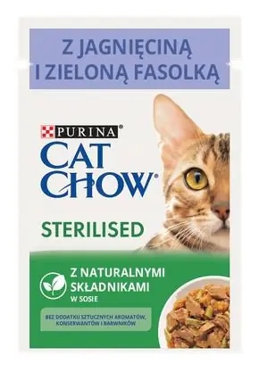 Purina Cat Chow Sterilised saszetka dla kotów po zabiegu kastracji/sterylizacji 85g Dodaj do koszyka