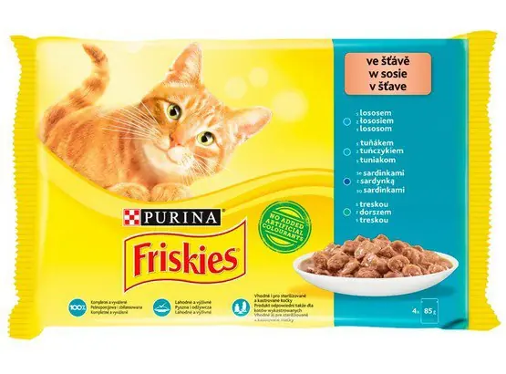 Darmowy zwrot Friskies Mix Rybny w sosie saszetki 4x85g