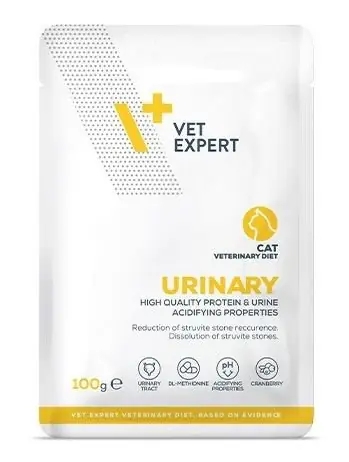 Okazja Vet Expert 4T Diet Urinary Cat karma dla kotów z chorobą dolnych dróg moczowych saszetka 100g