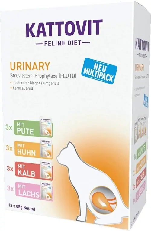 Kattovit Urinary karma mokrta dla kota na problemy dolnych dróg moczowych 12x85g Tani