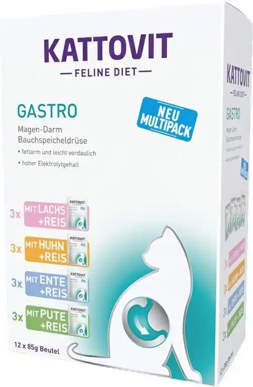 Kattovit Gastro karma na problemy gastryczne dla kota 12x85g Najlepsza cena